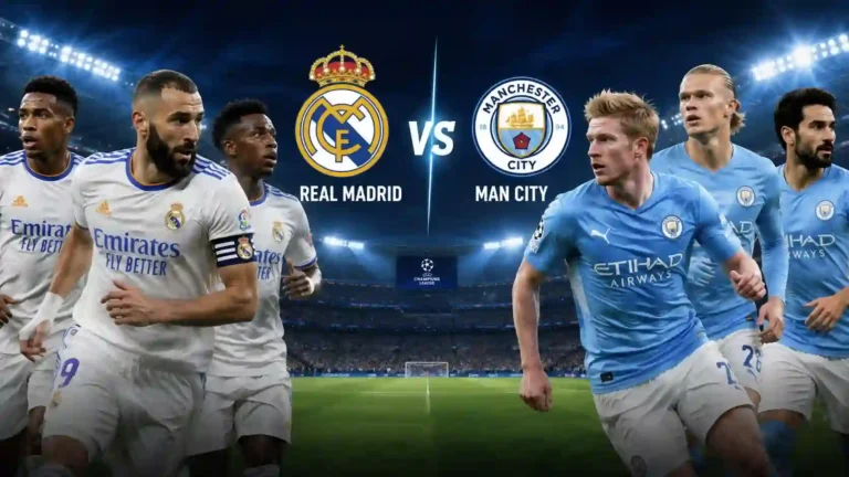 Real Madrid vs Man City Lineups